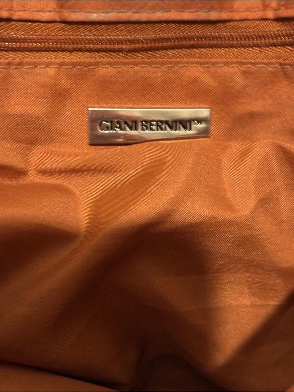 Giani Bernini Soft Brown Genuine Leather Crossbody Bag